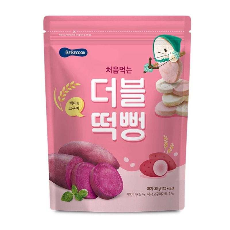 Bánh gạo hữu cơ BEBECOOK Hàn Quốc cho bé từ 5 tháng