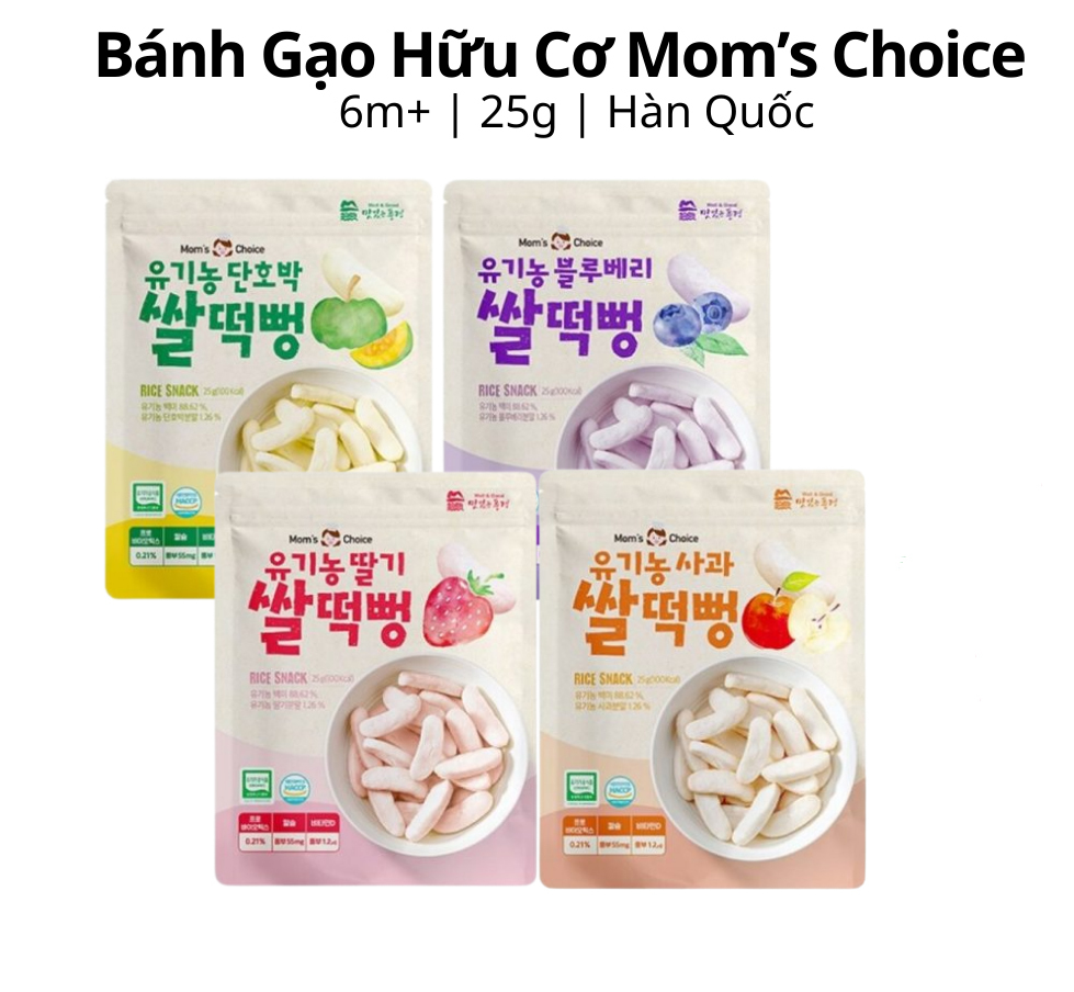 Bánh gạo hữu cơ Mom's Choice (25g)