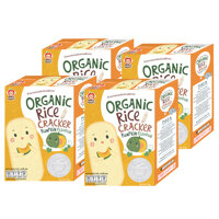 Bánh gạo organic Apple Monkey bổ sung Omega 3 & DHA