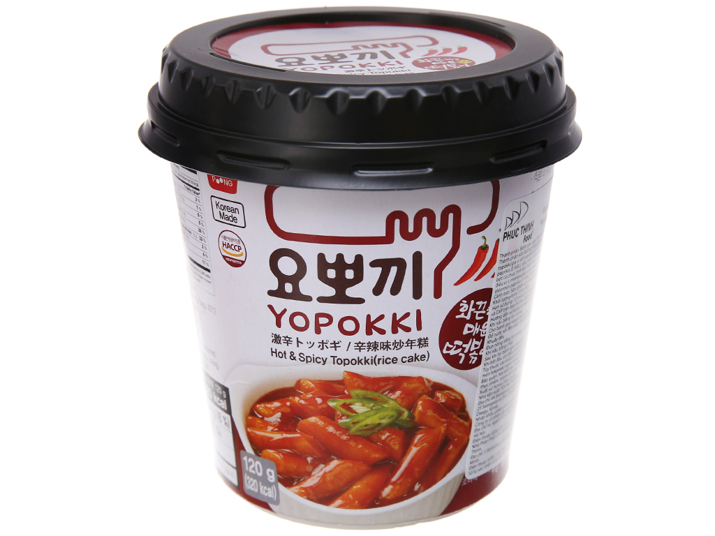 Bánh gạo tokbokki Yopokki - Ly 120g
