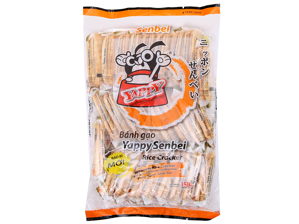 Bánh gạo vị ngọt YappySenbei - gói 150g