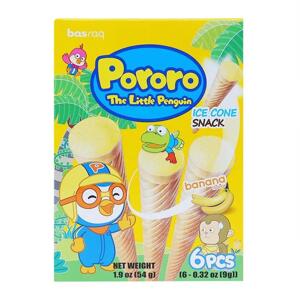 Bánh kem ốc quế nhân chuối | Pororo 54gr