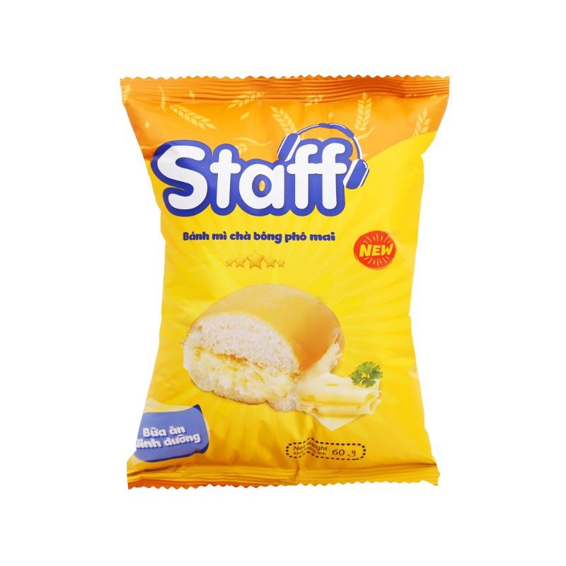 Bánh mì chà bông phô mai Staff gói 60g