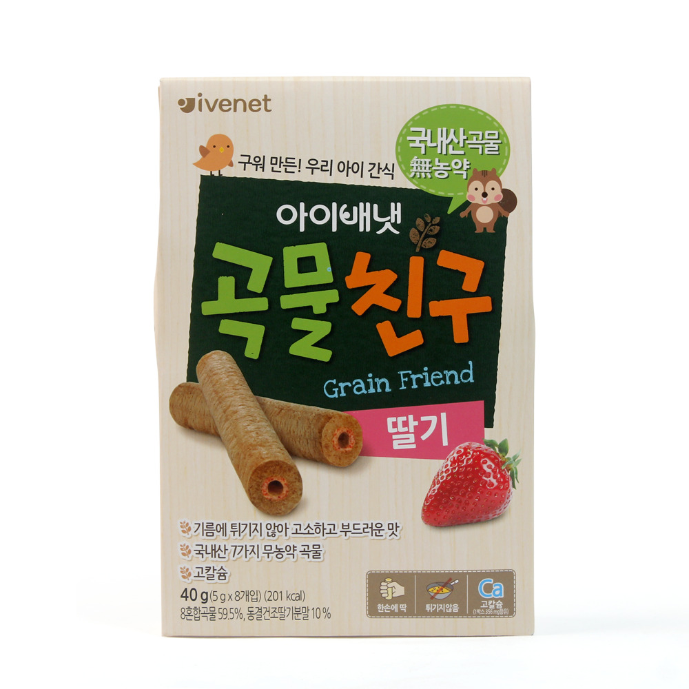 Bánh quế Ivenet Hàn Quốc vị dâu – 40g (9m+)
