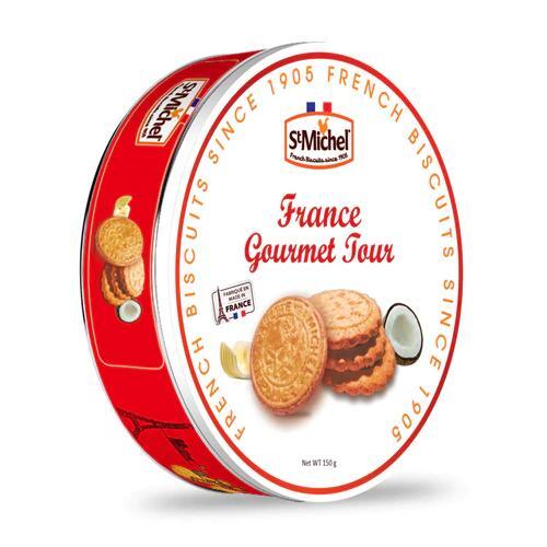 Bánh quy bơ France Gourmet Jour St Michel hộp thiếc 150g