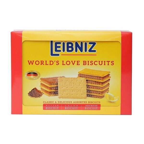 Bánh quy bơ hỗn hợp hiệu Leibniz – hộp thiếc 600g