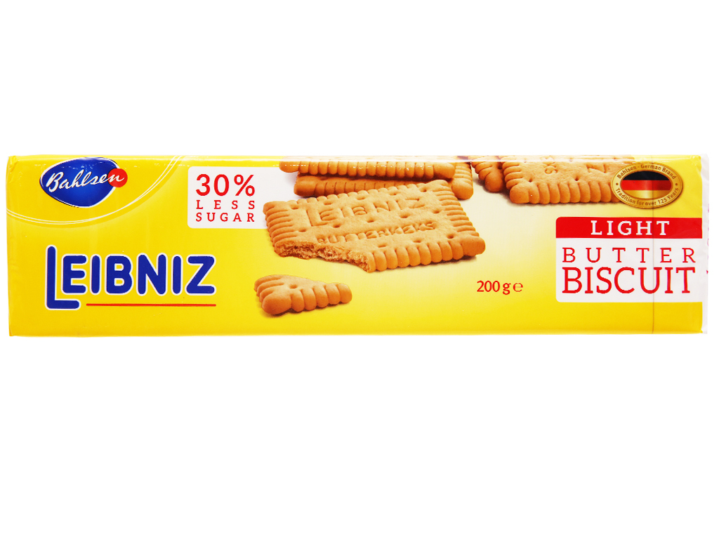 Bánh quy bơ ít đường Bahlsen Leibniz - gói 200g