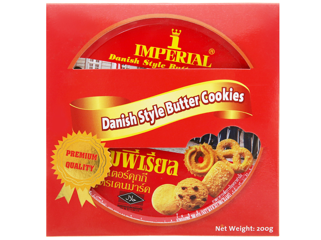 Bánh quy bơ kiểu Đan Mạch Imperial - hộp thiếc 200g