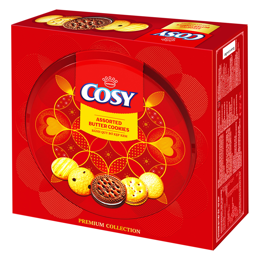 Bánh quy bơ thập cẩm Cosy kẹp kem 378g