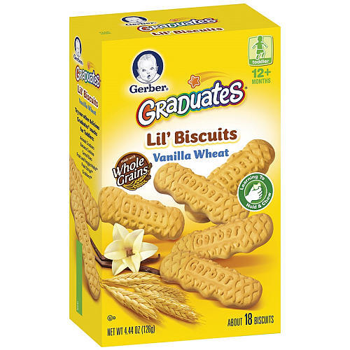 Bánh Quy Gerber Graduates Lil’s Biscuits Vanilla Wheat