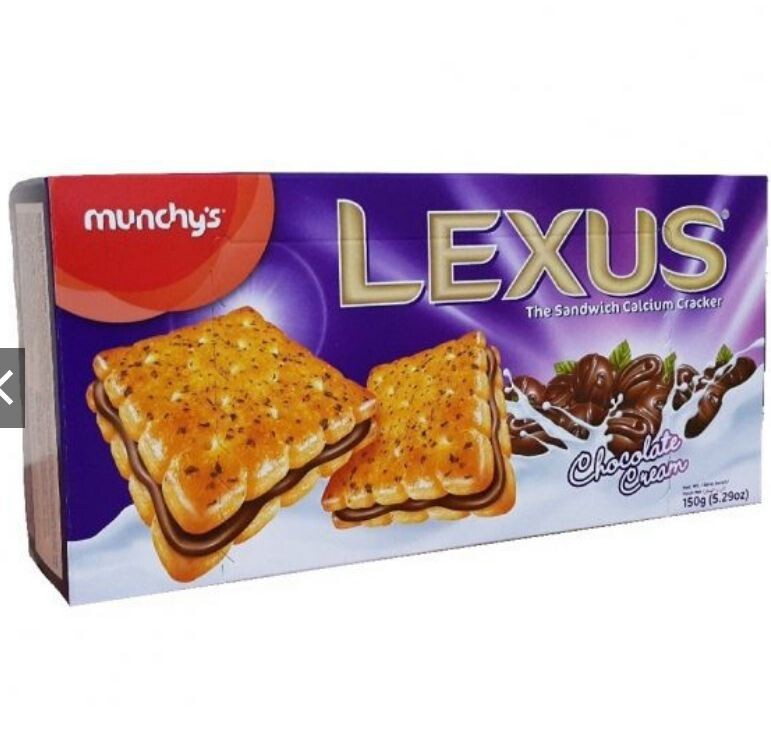 Bánh quy kem phô mai Lexus Munchy's hộp 150g