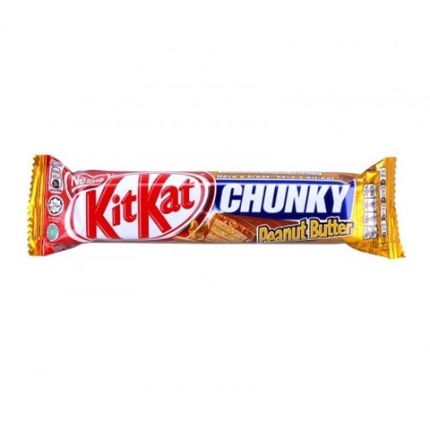 Bánh xốp phủ socola KitKat Chunky Bơ Đậu Phộng 38g