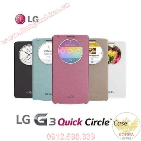 Bao da LG G3 F400 Quick Circle Chính hãng LG Hàn Quốc