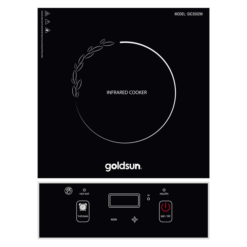 Bếp hồng ngoại dương 1 vùng nấu GoldSun GIC3502M