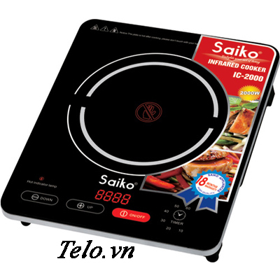 Bếp hồng ngoại dương 1 vùng nấu Saiko IC-2000