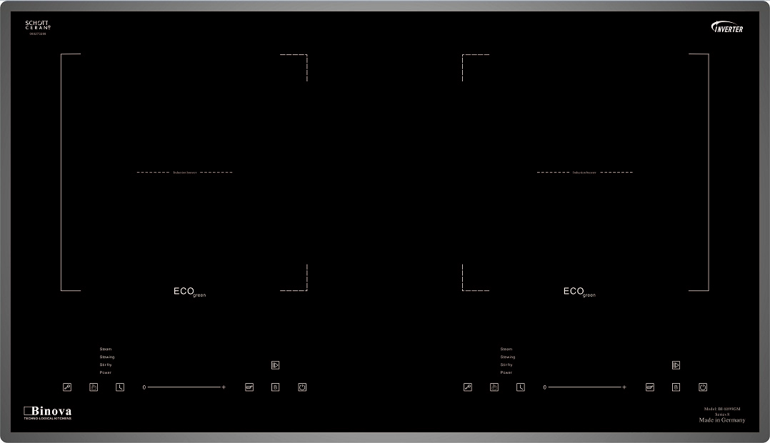 Bếp từ âm 2 vùng nấu Binova BI-8899GM