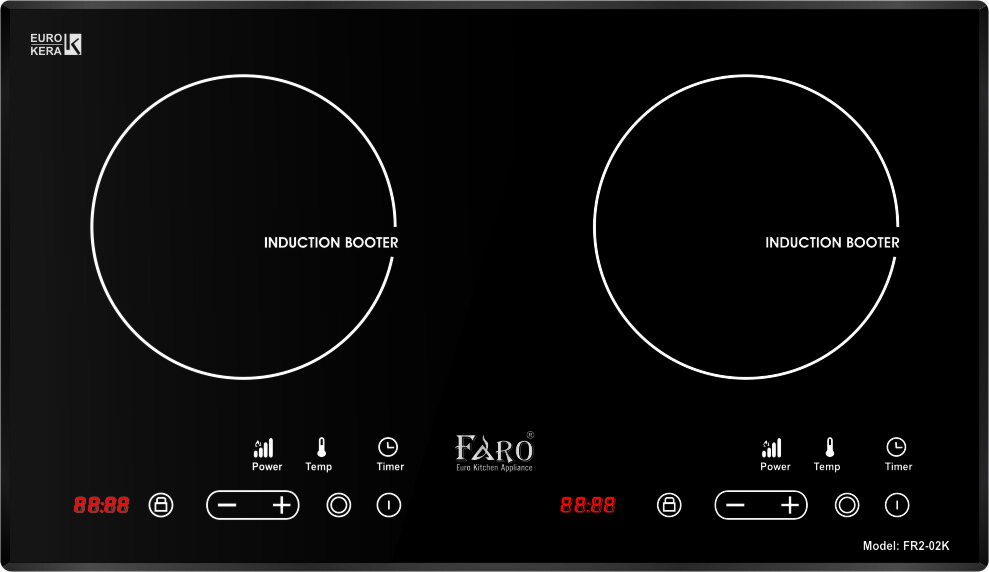 Bếp từ âm 2 vùng nấu Faro FR2-02K