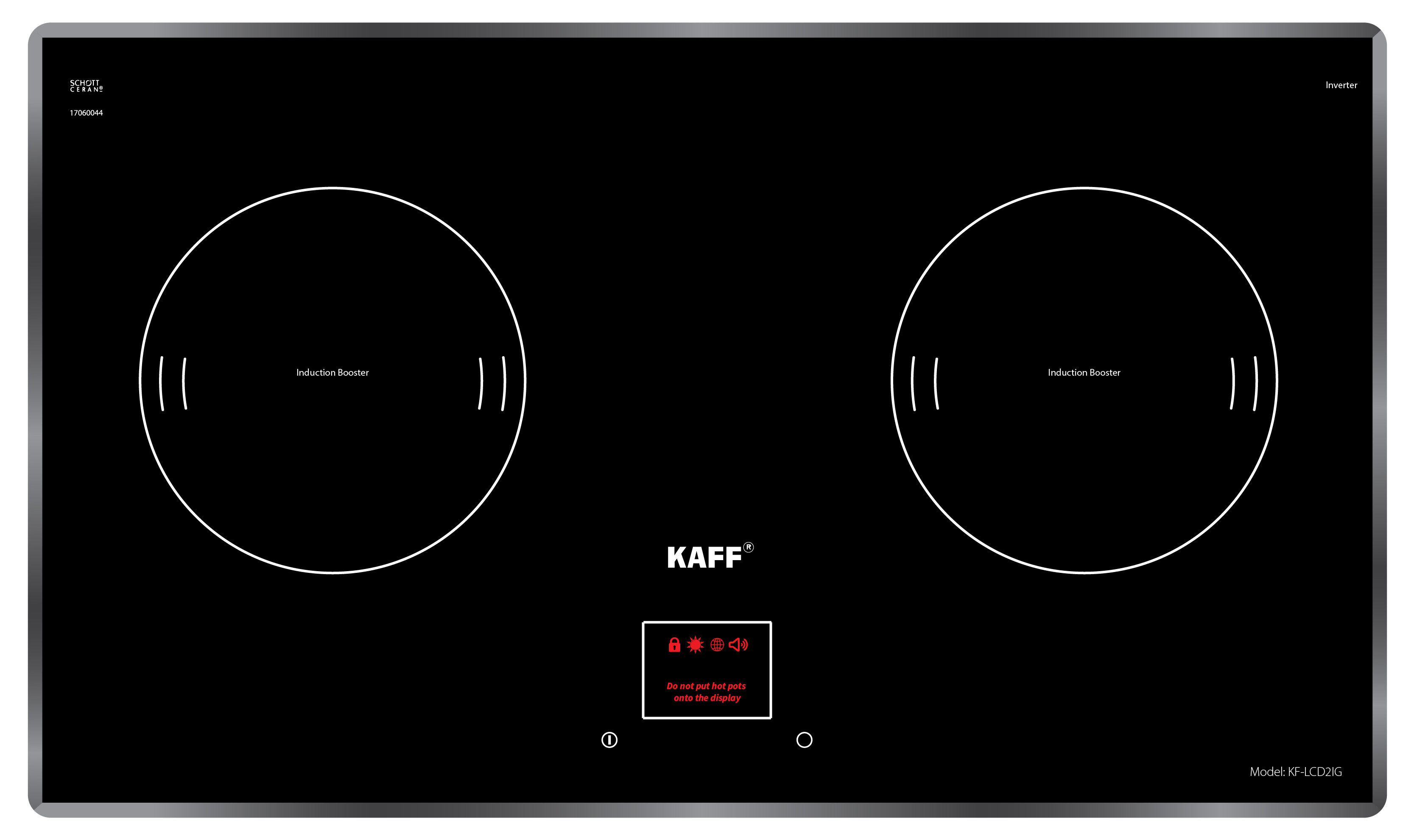Bếp từ âm 2 vùng nấu Kaff KF-LCD2IG