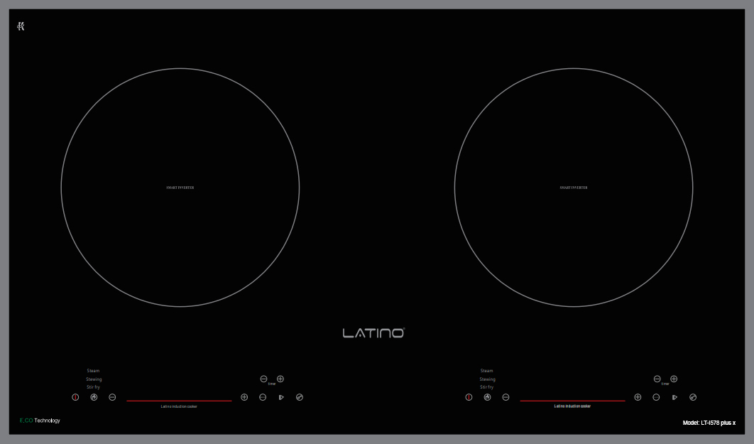 Bếp từ âm 2 vùng nấu Latino LT-I578 Plus X (LT-I578 PlusX)