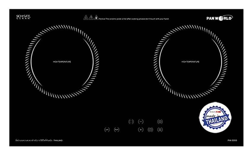 Bếp từ âm 2 vùng nấu Panworld PW-0093 3600W