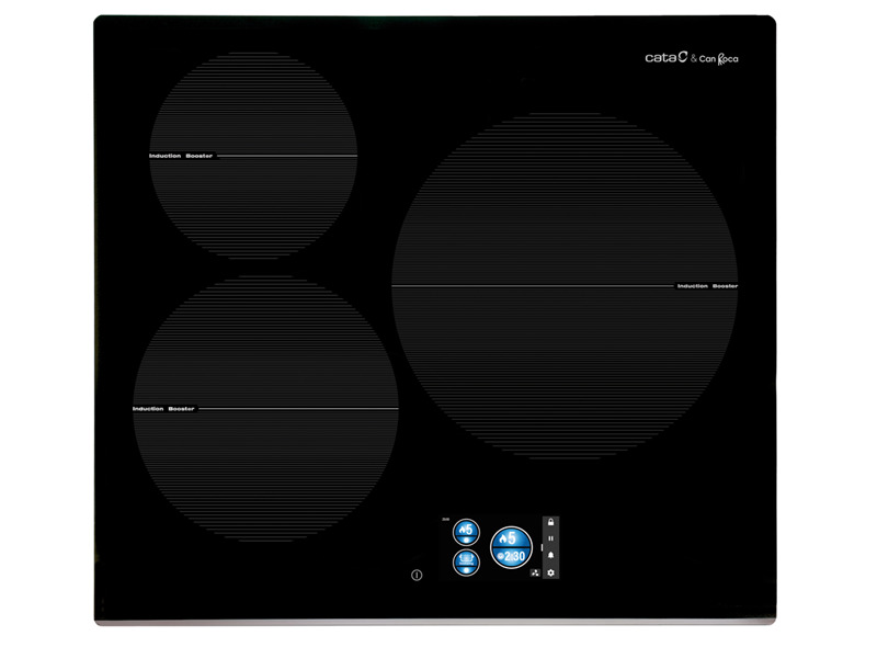 Bếp từ âm 3 vùng nấu Cata IDB 6003 PRO BK