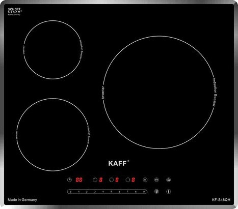 Bếp từ âm 3 vùng nấu Kaff Hybrid KF S48QH