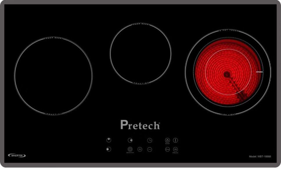 Bếp từ âm 3 vùng nấu Pretech WBT-18868