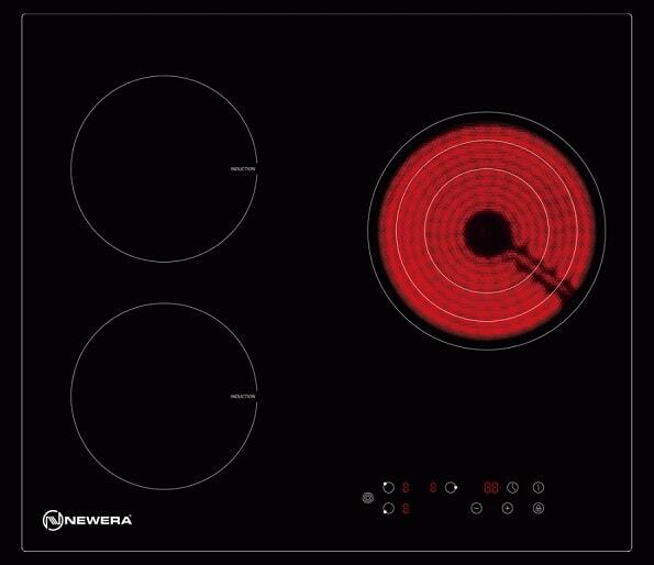 Bếp từ hồng ngoại âm 2 vùng nấu NewEra NE6033IC