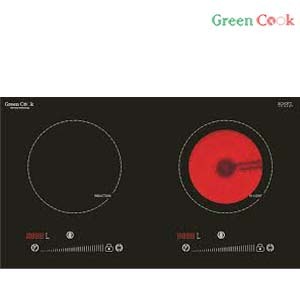 Bếp từ hồng ngoại âm 2 vùng nấu Green Cook GC-H9