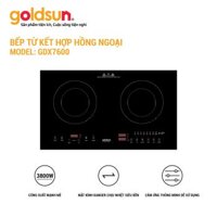 Bếp từ hồng ngoại âm 2 vùng nấu Goldsun GDX7600a