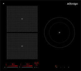 Bếp từ hồng ngoại âm 3 vùng nấu Rovigo RVM-3234