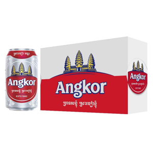 Bia Angkor 5% Lon 330ml thùng 24 Lon