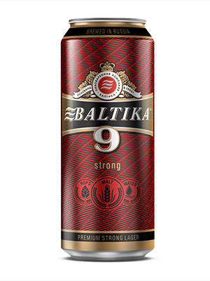 Bia Baltika số 9 8% - Lon 900ml