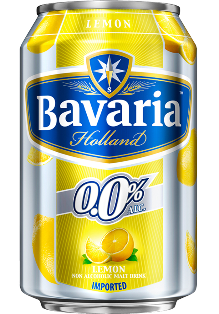 Bia Bavaria 0% - 330ml, hương vị chanh