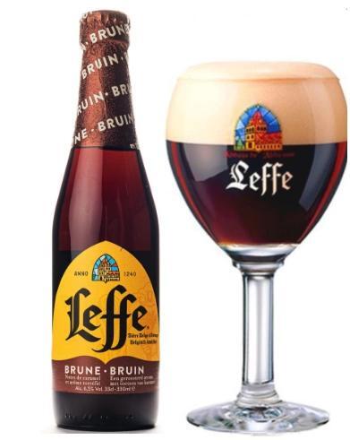 Bia Bỉ Leffe Bruin màu đen 6,5% (chai 330ml)