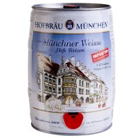 Bia Hofbrau Munchen Weisse Hefe Weizen 5,1% - bom 5 lít