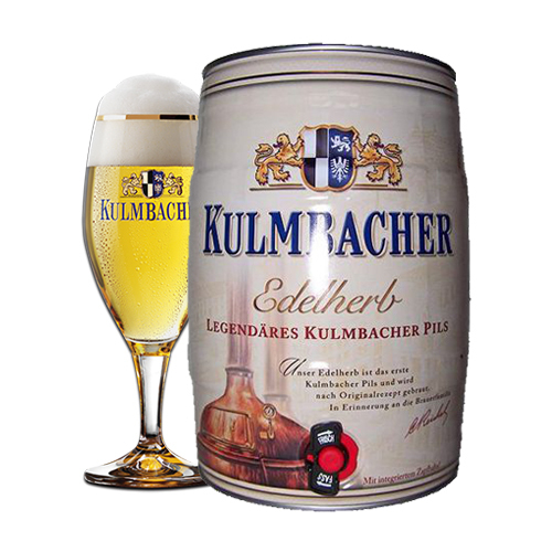 Bia Kulmbacher Pils Edelherb 4.9% – Bom 5 Lít
