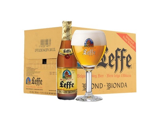 Bia Leffe Blonde vàng 6.6% - thùng 24 chai