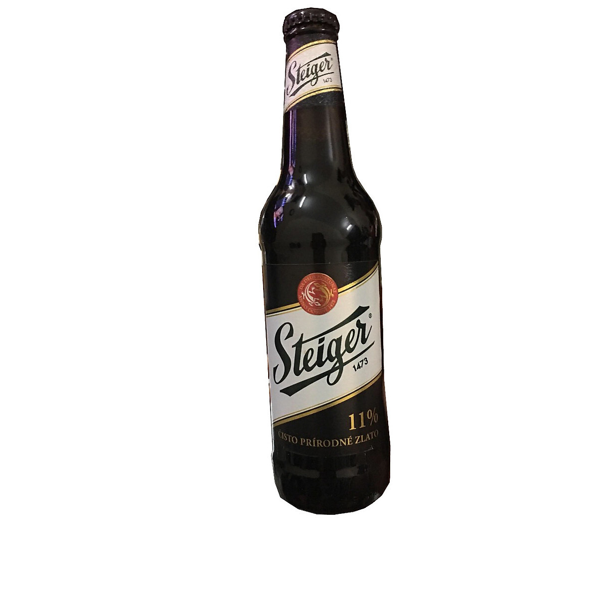 Bia Steiger đen 11° - Premium Lager, chai 330ml