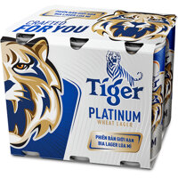 Bia Tiger Platinum Wheat Lager - 6 lon x 330ml