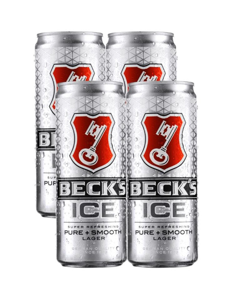 Bia Beck's Ice pack 4 lon x 330ml