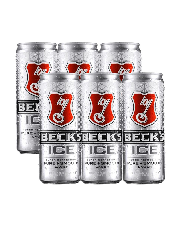 Bia Beck's Ice pack 6 lon x 330ml