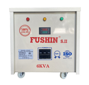 Biến áp cách ly 3 Pha 380V/220V 6KVA – Dây Đồng