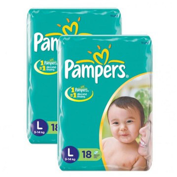 Tã dán Pampers L18 (dành cho bé từ 9-15kg)