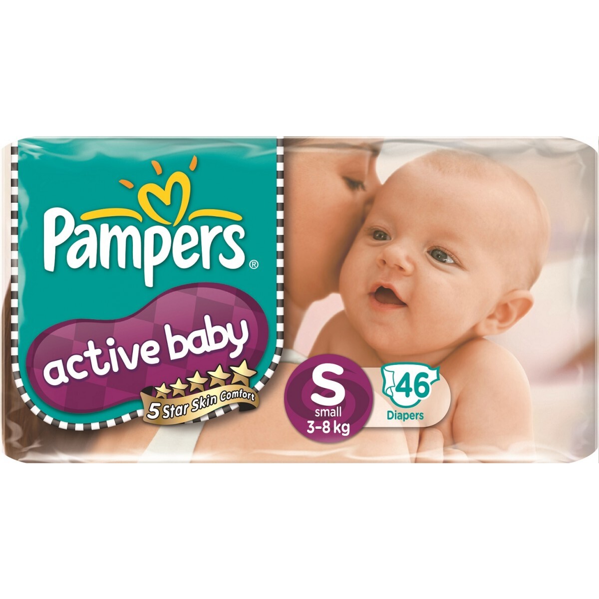 Tã giấy Pamper Active Baby S46 (dành cho trẻ từ 3-8kg)