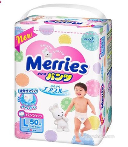 Tã quần Merries L50 (dành cho trẻ từ 9-14kg)