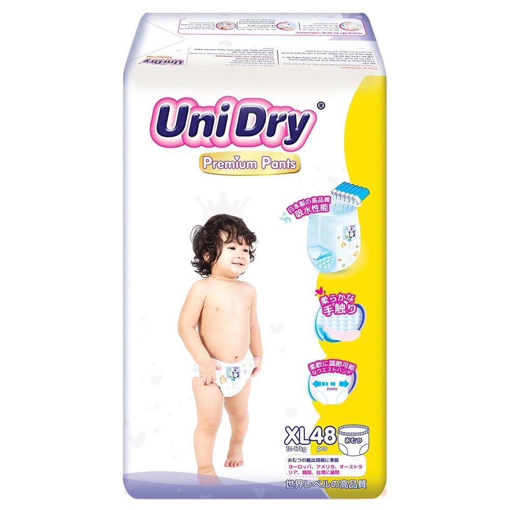 Bỉm - Tã quần UniDry Premium size XL - 48 miếng (Cho bé 12 - 17kg)
