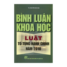 Bình Luận Khoa Học Luật Tố Tụng Hành Chính Năm 2010 