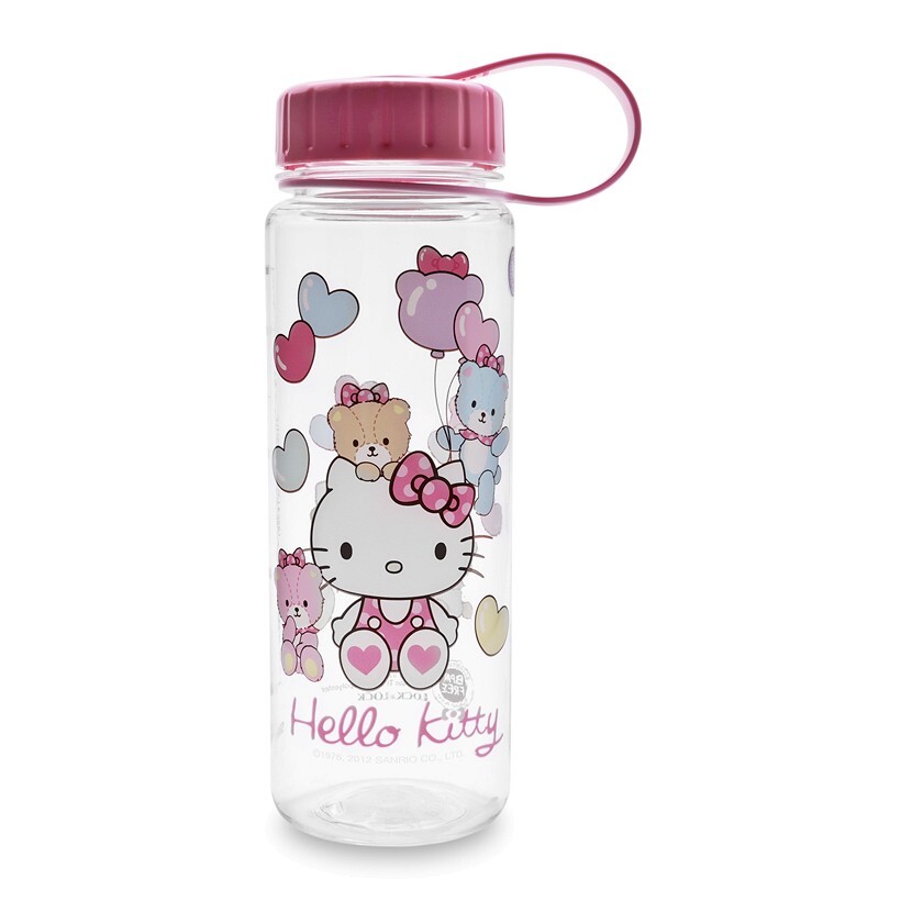 Bình Nước Bằng Nhựa Hello Kitty Bear - Lock&Lock - LKT613B - 500Ml