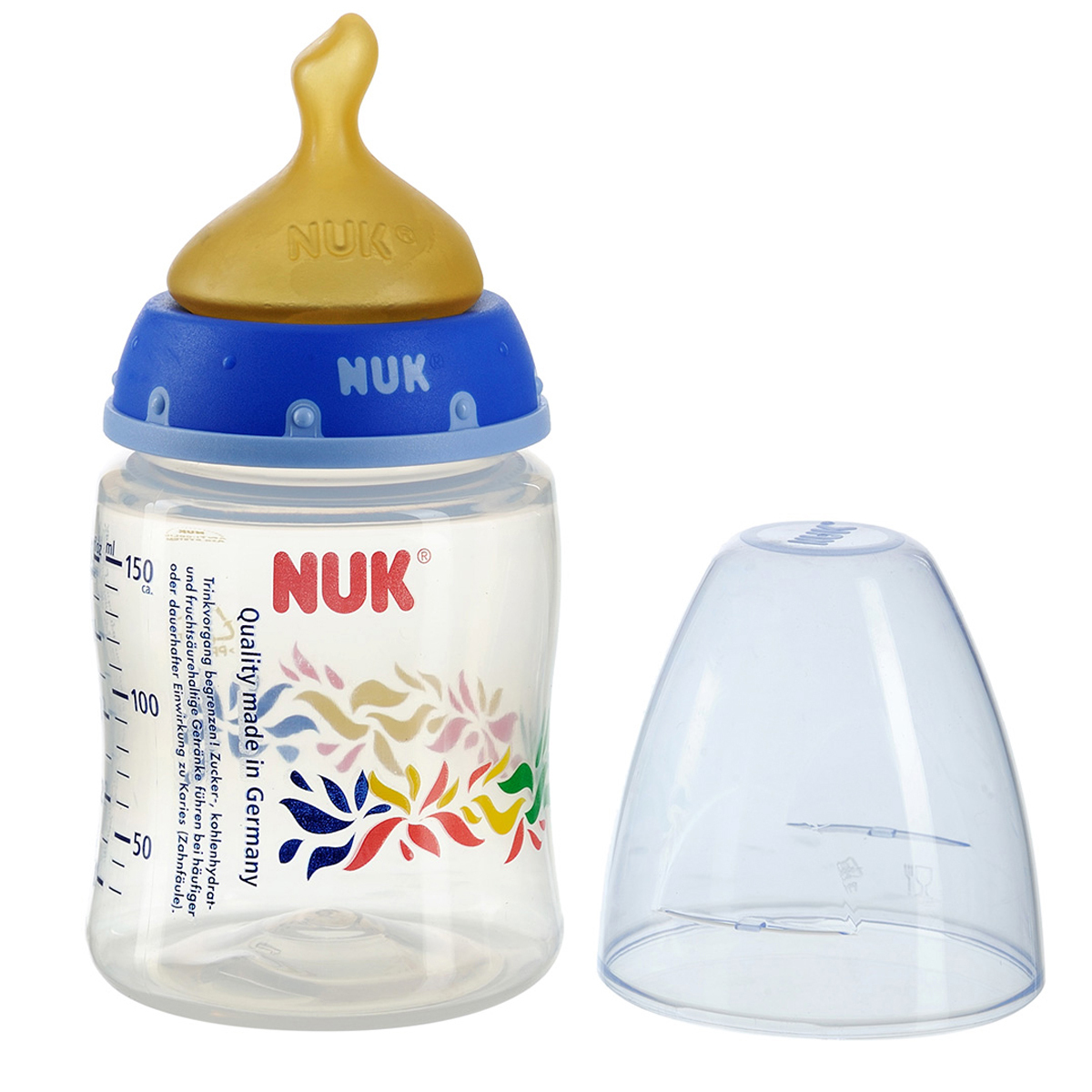 Bình sữa cổ rộng núm silicone PP Nuk 743347 - 150ml